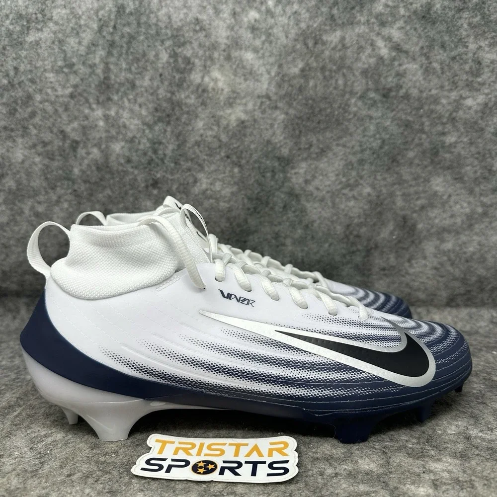 Nike Vapor Pro 1 Football Cleats Mens Size 9 White Navy Black HM8850-104